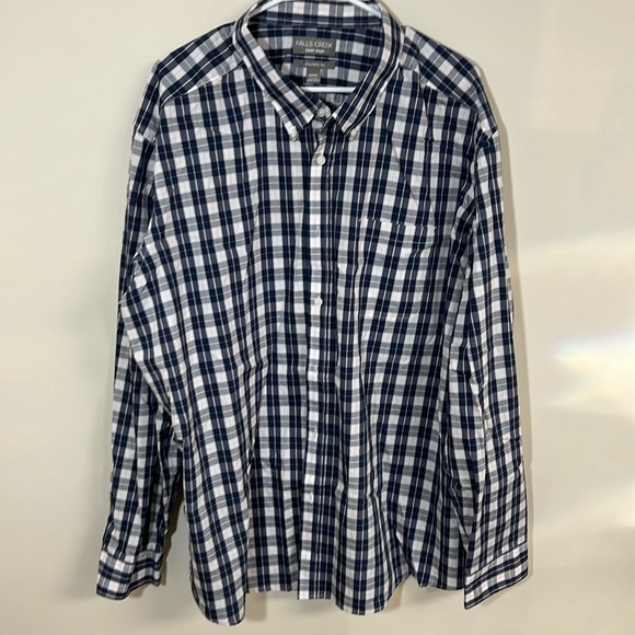 Falls Creek Casual Button Down Blue 3XL - Picture 1 of 2